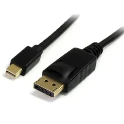 Cable Adaptador Startech Mini-DisplayPort 1.2 macho a DisplayPort de 2M Negro (MPN MDP2DPMM1M, Cables, adaptadores y accesorios para pantallas) img-1