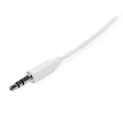 Cable Audio StarTech 2m Blanco 3.5mm Macho-Macho (MPN MU2MMMSWH, Cables y accesorios de audio) img-2