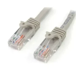 Cable Ethernet Startech 90cm, Cat5e, RJ45 Gris Snagless (MPN 45PATCH3GR, Cables De Red) img-1