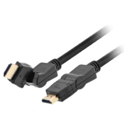 Cable HDMI Xtech 1.8m, resolución 4K, giratorio, Ethernet, contactos oro (MPN XTC-606, Cables, adaptadores y accesorios para pantallas) img-1