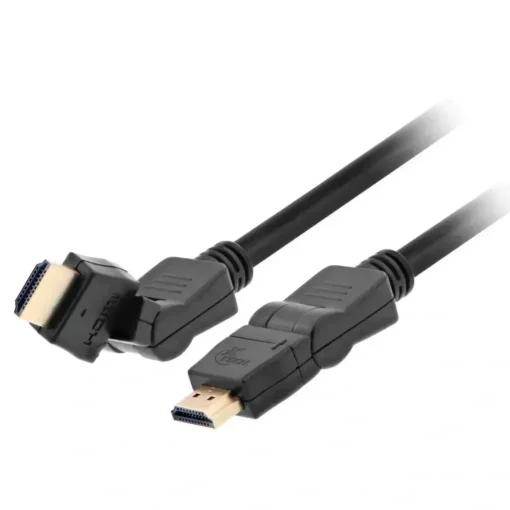 Cable HDMI Xtech 1.8m, resolución 4K, giratorio, Ethernet, contactos oro (MPN XTC-606, Cables, adaptadores y accesorios para pantallas) img-1