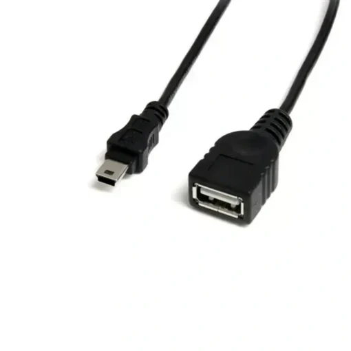 Cable Mini USB 2.0 Startech, 30cm, A Macho a Mini B Hembra (MPN USBMUSBFM1, Cables y accesorios para PC) img-1
