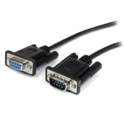 Cable Serial RS232 DB9 M/H, 1m, Extensión Directa, Negro, Startech (MPN MXT1001MBK, Cables y accesorios para PC) img-1