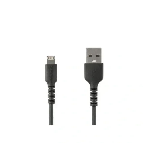Cable StarTech 1M, USB-A a Lightning, Negro, Certificado MFi, Resistente (MPN RUSBLTMM1MB, Cables y accesorios para PC) img-1