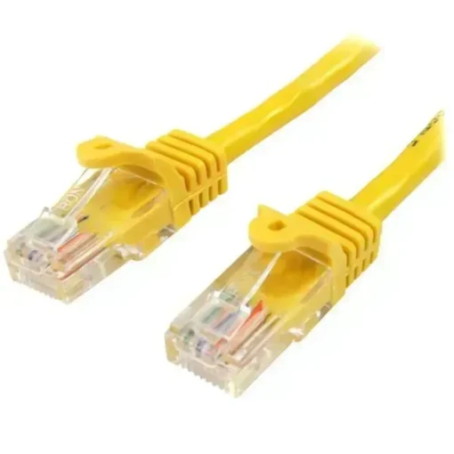 Cable Startech 0,5m Amarillo Cat5e RJ45 U/UTP, Gigabit (MPN 45PAT50CMYL, Cables De Red) img-1