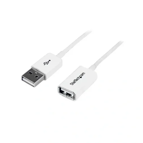 Cable Startech USB 3m, extensión USB 2.0, macho a hembra, blanco (MPN USBEXTPAA3MW, Cables y accesorios para PC) img-1
