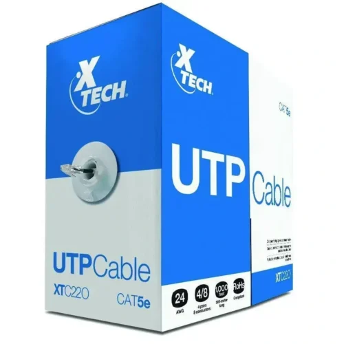 Cable Xtech UTP Cat5E 305m, 24AWG, 100Mbps, Aluminio Cobreado (MPN XTC-220, Cables De Red) img-1