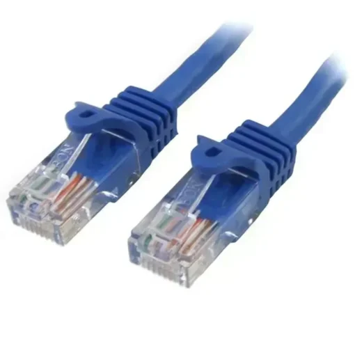 Cable de Red Cat5E UTP 0.5m, RJ45 Azul, Chapado Oro, Garantía Vida, Startech (MPN 45PAT50CMBL, Cables De Red) img-1