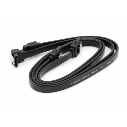 Cables SATA 45cm Gigabyte (Pack 2un) 1xTerminal Recto + 1xTerminal en 90° 12CF1-2SAT1B-01R img-1