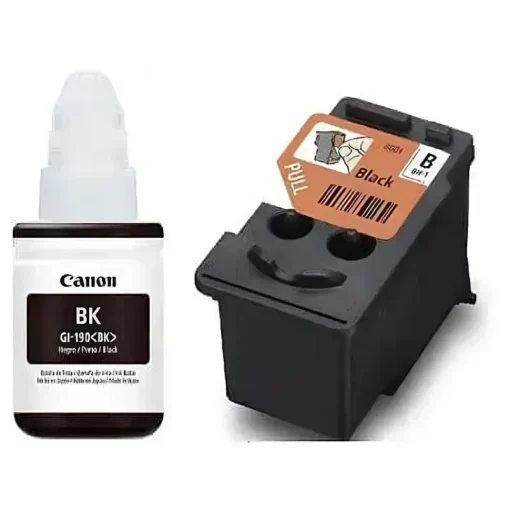 Canon Cabezal Negro Botella Tinta Gi-190 Negro 0692C004 img-1