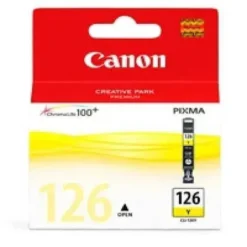 Cartucho tinta Canon CLI-126 amarillo, inyección, 210 pág., compat. Pixma ip4810 (MPN 4564B001, Suministros para impresoras) img-1