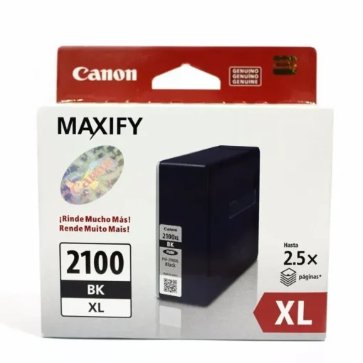 Cartucho Tinta Canon PGI-2100XL Negro, 2500 páginas, Maxify MB5310/5410 (MPN 9259B001, Suministros para impresoras) img-1