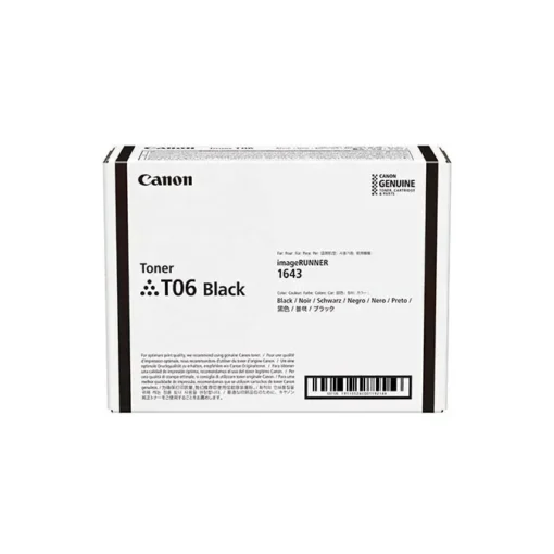 Canon Cartucho De Tóner T06 Negro Original Láser 20500 Páginas 1 Paquete 3526C001 img-1