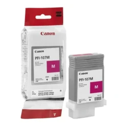 Cartucho tinta Canon 107M Magenta, 130ml, inyección para iPF670 iPF680 iPF770 (MPN 6707B001, Suministros para impresoras) img-1