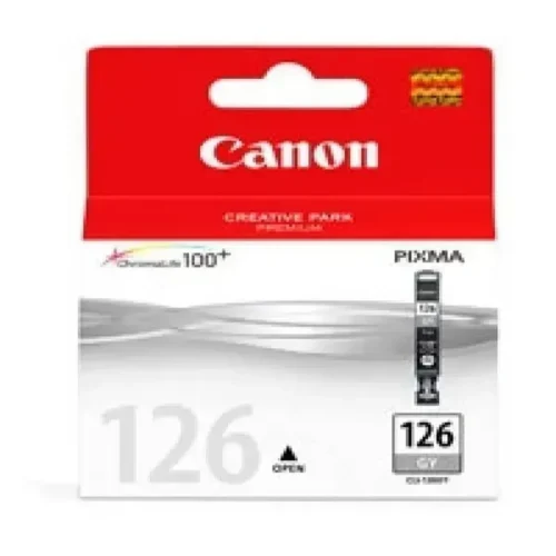 Canon Cartucho Tinta Gris, 126 CLI, Original, 200 Páginas, Pixma IP4810 (MPN 4565B001, Suministros para impresoras) img-1