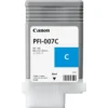 Cartucho Tinta Canon PFI-007C, Cian, 90ml, Compatible iPF670 (MPN 2144C001, Suministros para impresoras) img-1