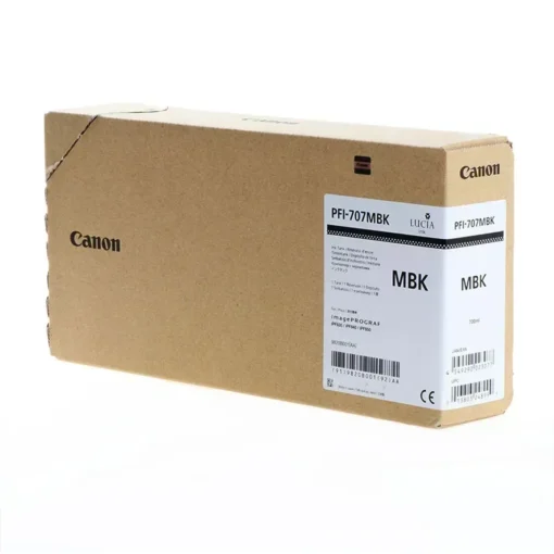 Canon Cartucho De Tinta Pfi-707, 700 Ml, Negro Mate (MPN 9820B001, Suministros para impresoras) img-1