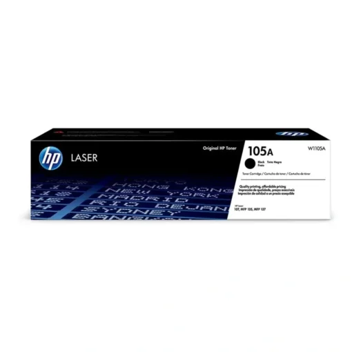 Cartucho De Tóner Hp 105A Negro para Laser 107, Mfp 135, Mfp 137, 1.000 aprox (MPN W1105A, Suministros para impresoras) img-1
