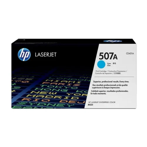 Cartucho De Tóner Hp 507A Cián Laserjet , 6.000 pag., aprox. (MPN CE401A, Suministros para impresoras) img-1