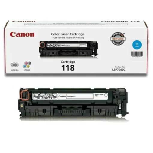 Cartucho tóner Canon CRG-118 cian, 2900 pág, láser, impres. LBP7200Cdn (MPN 2661B001, Suministros para impresoras) img-1
