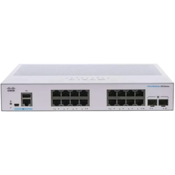 Cisco Switch Administrable Business 250 Modelo 250-16T-2G L3 16 X 10/100/1000 CBS250-16T-2G-NA