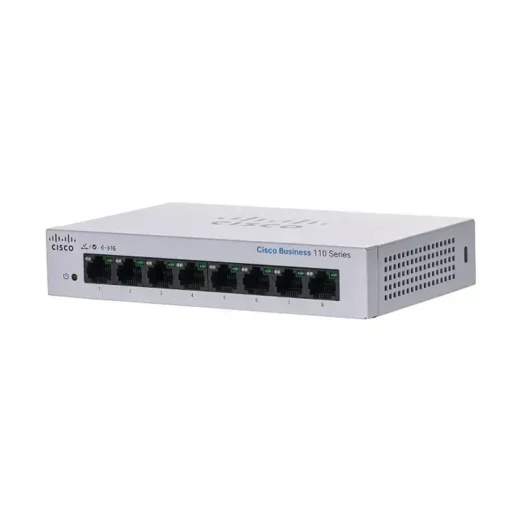 Switch Cisco Business 110, 8 Puertos Gigabit, Sin Gestión, QoS (MPN CBS110-8T-D-NA, Switches de red) img-1