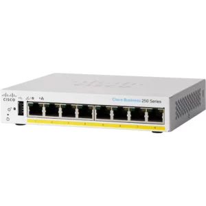 Cisco Switch Cbs250-8Pp-D De 8 Puertos (Gigabit, L3, 16 Gbps, Poe+, 45W CBS250-8PP-D-NA
