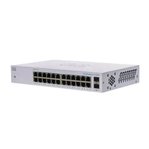 Cisco Switch Gigabit Ethernet Business 110, 24 P 10/100/1000Mbps+2 P Sfp, 48 CBS110-24T-NA img-1