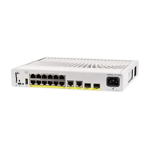 Cisco Switch conmutador compacto (MPN C9200CX-12P-2X2G-E, Adaptadores y Accesorios De Red) img-1