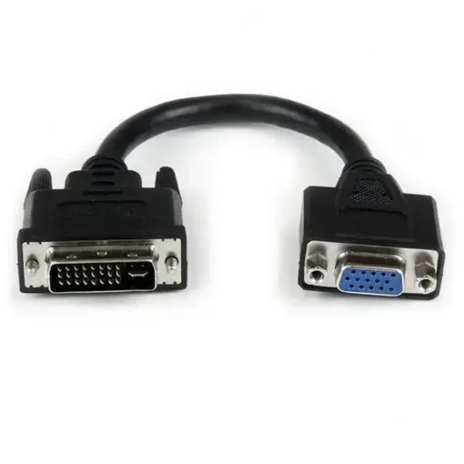 Conversor DVI-I a VGA Startech, 20cm, Macho/Hembra, Chapado Níquel (MPN DVIVGAMF8IN, Cables, adaptadores y accesorios para pantallas) img-1