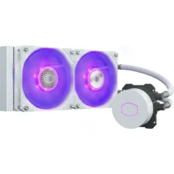Refrigeración Líquida Cooler Master Ml240L V2 Blanco Edition, Rgb, 120Mm X2 (MPN MLW-D24M-A18PC-RW, Refrigeración para PC) img-1