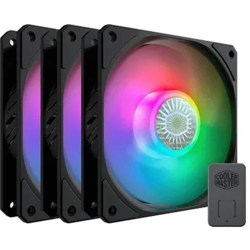 Pack 3 Ventiladores Gabinete Cooler Master Sickleflow Edge 120 ARGB 3-in-1 (MPN MFX-B2DN-253P2-R2, Refrigeración para PC) img-1