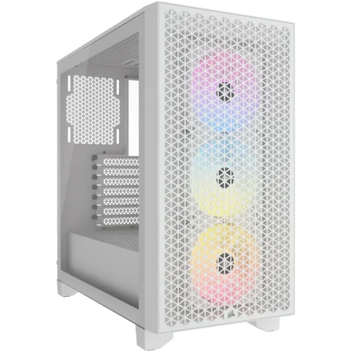 Corsair Gabinete 3000D Rgb Airflow S/Fuente Atx Blanco (Incluye 3 Fan 120Mm Rgb CC-9011256-WW img-1