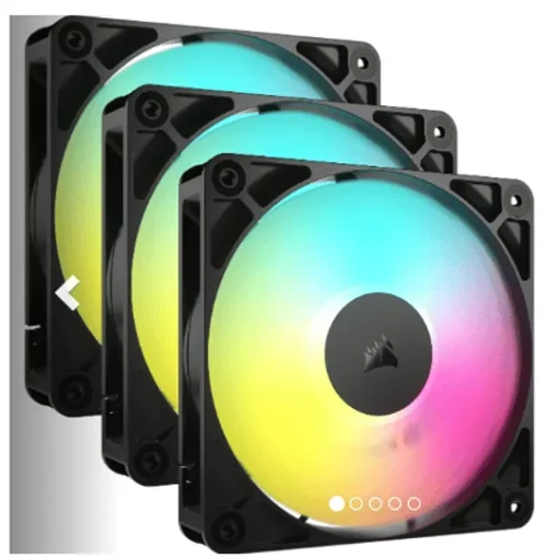 Corsair Memory Kit Ventilador Pwm 3X120Mm Argb (MPN CO-9050181-WW, Refrigeración para PC) img-1