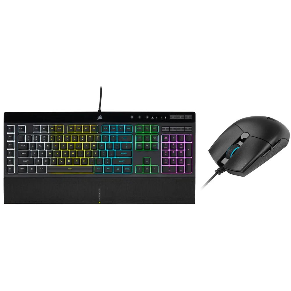 Corsair Memory Teclado And Mouse Set Spanish Wired Usb Aluminum Kat CH-9226965-SP