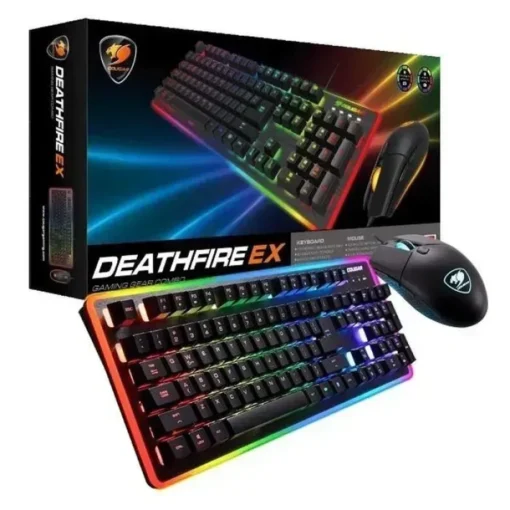 Cougar Combo Teclado Y Mouse Deathfire Ex, Anti-Ghosting, 8 Efectos De Luz (MPN 37DF2XNMB.0009, Kit Teclado y Mouse) img-1