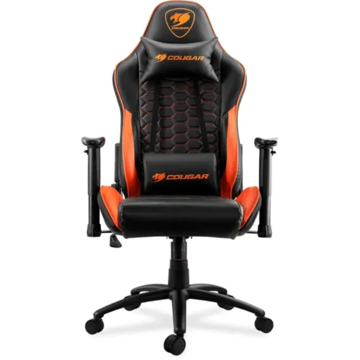 Silla Gamer Cougar Outrider (Hasta 120Kg, Cojines X2, Reclinable, Negro/Naranjo (MPN 3MORDNXB.0001, Sillas) img-1