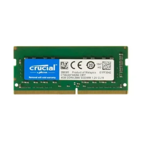 Crucial Memoria 4Gb Dd4 2666 Sodimm Pc4-21300 Cl19 No Buffer No Ecc 1.2V *Ítem (MPN CT4G4SFS8266, Memorias RAM para PC) img-1