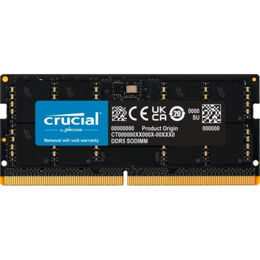 Memoria RAM Notebook 48GB DDR5 5600MT/s CL46 Crucial SODIMM (MPN CT48G56C46S5, Memorias RAM para PC) img-1