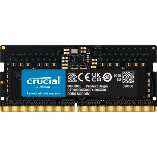 Crucial Memoria Ram para Notebook 8Gb Ddr5 5600 Sodimm CT8G56C46S5