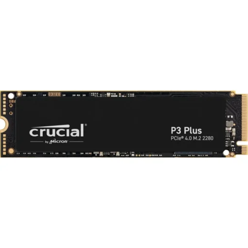 Crucial Unidad Ssd P3 Plus, 500Gb, M.2 2280, Nvme Pcie 4.0 X4, Lectura 4700Mb/S CT500P3PSSD8