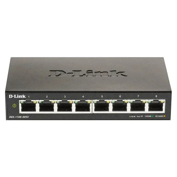 D-Link Switch 8 Puertos Dgs-1100-08, Gigabit 1000Mbps, Lan Rj-45, Gestión Web DGS-1100-08V2 img-1