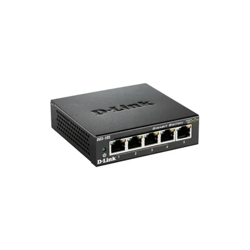 D-Link Switch , Plug & Play, 5 Puertos Gigabit 1000Mbps, Ideal Para Gaming Y DGS-105 img-1