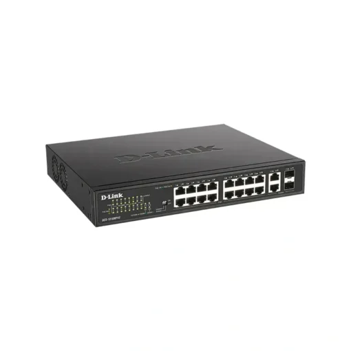 D-Link Switch PoE, No Gestionado, 16 Puertos 100Mbps, Alcance 250m (MPN DES-1018MPV2, Switches de red) img-1