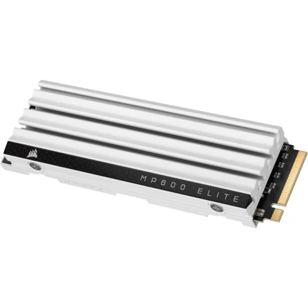 DIsco SSD 1TB Corsair MP600 ELITE Blanco Gen4 x4 NVMe DIsipador para PS5 CSSD-F1000GBMP600ECS