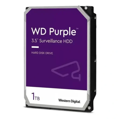 Disco Duro 1TB Western Digital PURPLE Surveillance 5400rpm (MPN WD10PURZ, Almacenamiento para PC) img-1