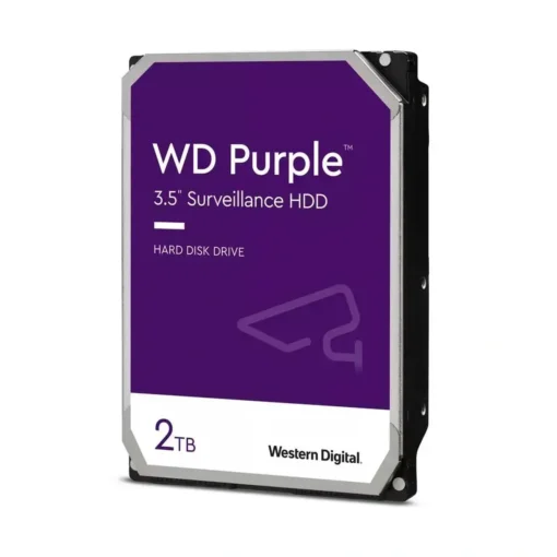 Disco Duro 2TB Western Digital PURPLE Surveillance 5400rpm (MPN WD20PURZ, Almacenamiento para PC) img-1