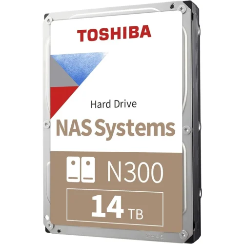 Disco Duro HDD 14TB NAS TOSHIBA N300 (3.5“, 7200Rpm, SATA, 512MB de Cache) (MPN HDWG51EXZSTA, Almacenamiento para PC) img-1