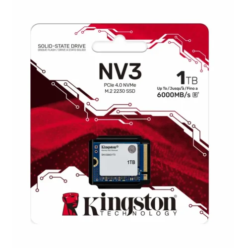 Disco SSD 1TB Kingston NV3 M.2 2230 NVMe PCIe 4.0 x4, Nand 3D (MPN SNV3SM3/1T0, Almacenamiento para PC) img-1