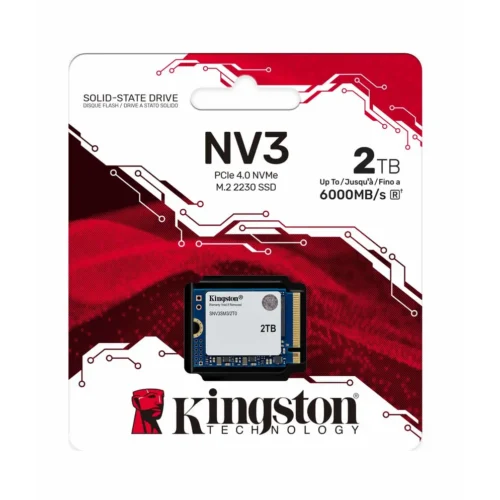 Disco SSD 2TB Kingston NV3 M.2 2230 NVMe PCIe 4.0 x4, Nand 3D (MPN SNV3SM3/2T0, Almacenamiento para PC) img-1